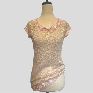 Vintage Lace Sheer Top